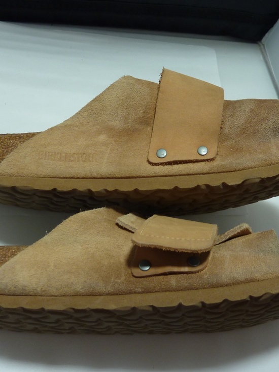 Birkenstock Kyoto Sandals Mens 43 US 10 WHEAT Slide On Made in Germany main image 4